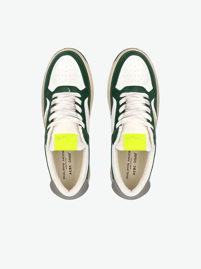Philippe Model Lyon Sneakers Green and Yellow