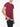 Double Crew Neck Wool Blend T-Shirt Burgundy | D
