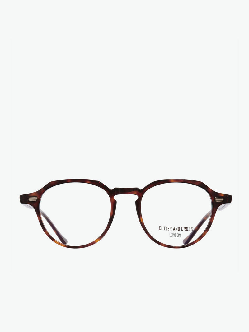 Hexagonal Frame Acetate Optical Glasses Tortoiseshell