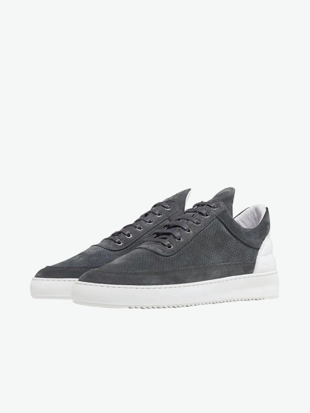 Filling Pieces Low Top Ripple Perforated Dark Grey | The Project Garments - B