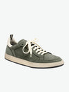 Officine Creative Kareem Military Green Leather Sneakers | SAB