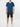Organic Cotton V-neck T-shirt Blueberry | E