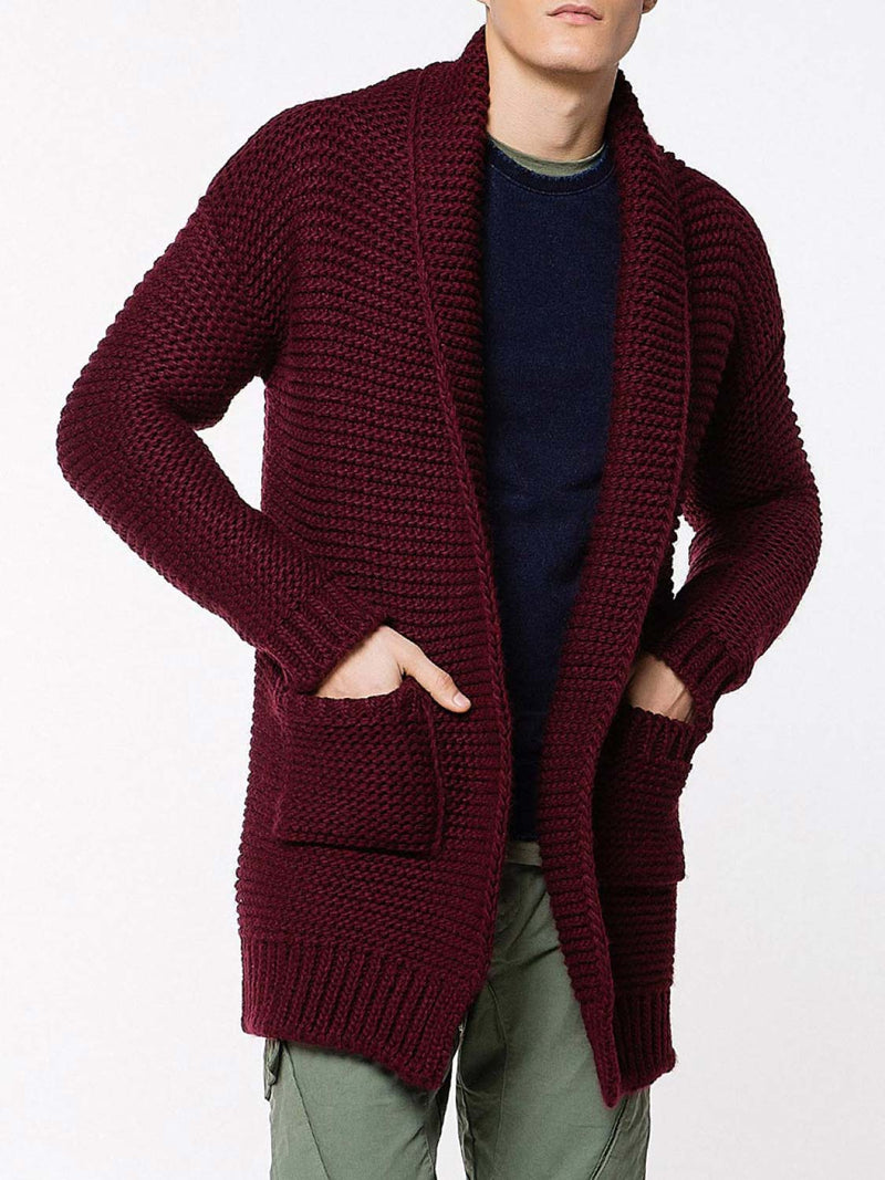 Burgundy shawl cheap cardigan