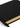 Small Visitor Book in Panama Gross Grain Leather Black