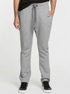 Tapered Loose-Fit Organic Cotton Sweatpants Melange Grey | B