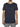 Silk Blend Double Layer Crew Neck T-shirt Navy Blue | B