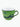 Set Of Two Espresso Cups And Saucers Oriente Italiano Malachite Green