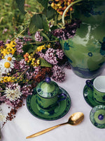 Products Ginori 1735 Tea cups and saucers Oriente Italiano Malachite | B