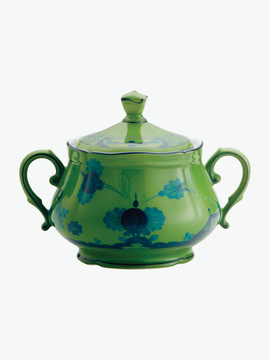 Ginori 1735 Sugar Bowl Oriente Italiano Malachite