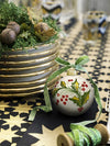 Les Ottomans Hand-Painted Christmas Ball Mistletoe Large
