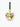 Les Ottomans Hand-Painted Christmas Bauble Mistletoe Small