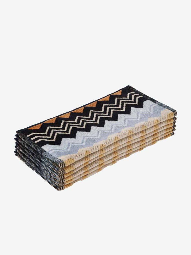 Missoni Home Giacomo Black Face Towels Six Pieces Gift Box