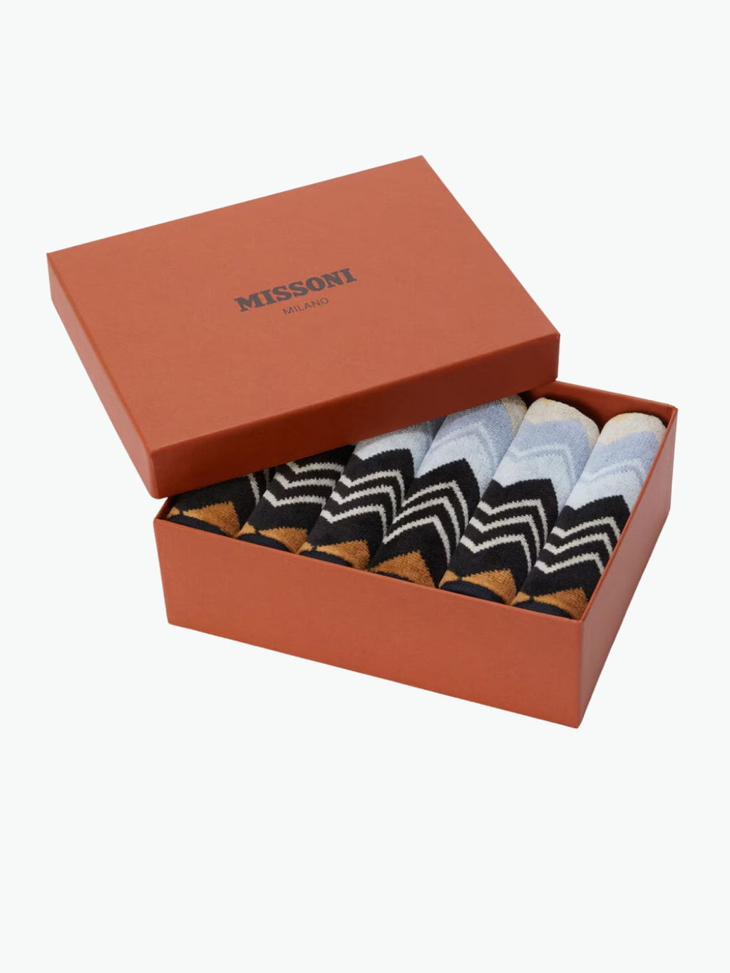 Missoni Home Giacomo Black Face Towels Six Pieces Gift Box