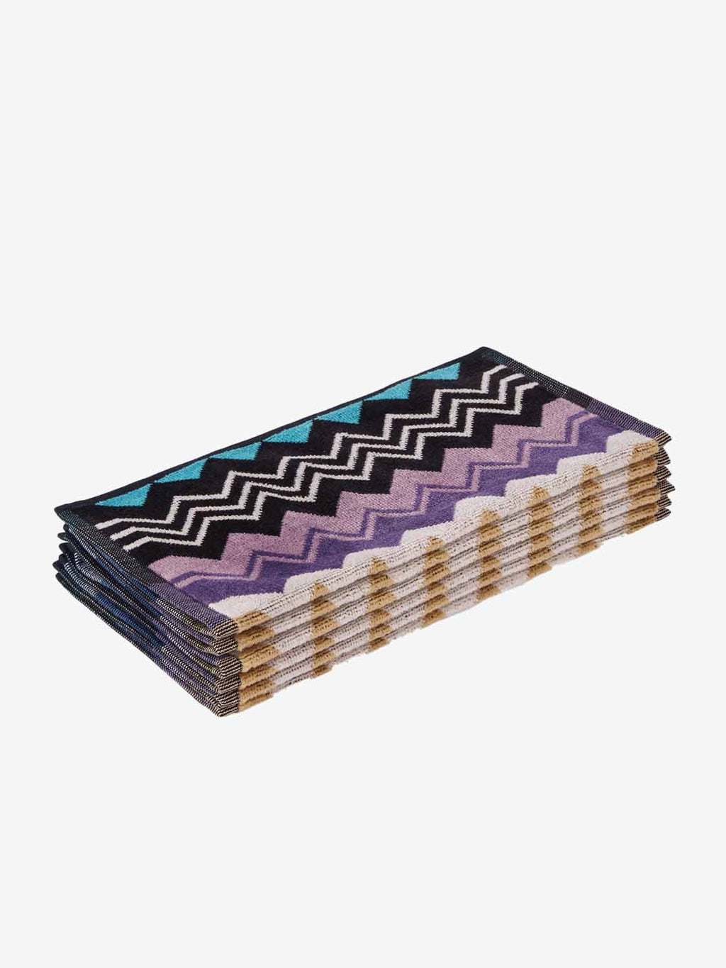 Missoni Home Giacomo Multicolored Face Towels Six Pieces Gift Box