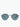 Mr Leight Hachi S Pewter Matte Coldwater Semi Flat Blue Sunglasses