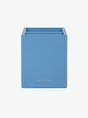 Smythson Pen Pot with Divider in Panama Nile Blue