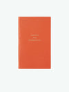 Travels And Experiences Notebook Orange