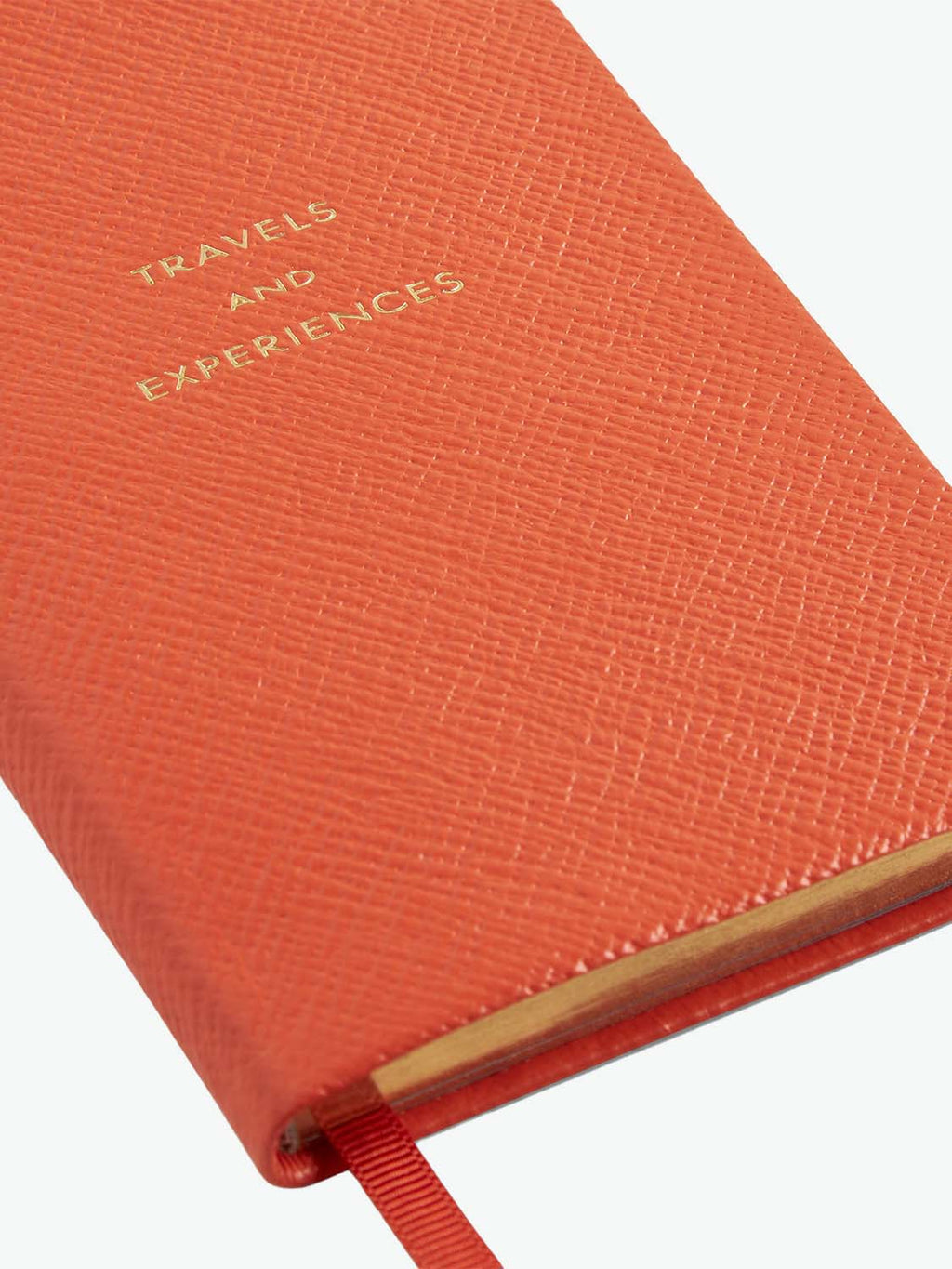 Travels And Experiences Notebook Orange