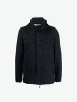 Aspesi Vento Gabardine Mini Field Jacket Navy