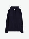 Aspesi Hooded Wool Sweatshirt in Blue