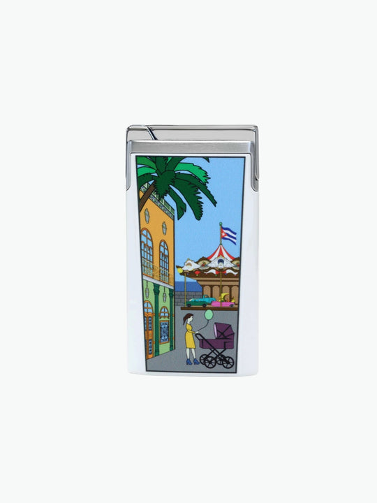 Elie Bleu J15 Casa Cubana Lacquer Pocket Lighter Carousel