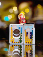 Elie Bleu J15 Casa Cubana Capitol White Pocket Lighter Lacquer
