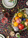Les Ottomans Hand-Painted Christmas Bauble Red Small