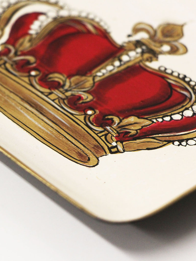 Les Ottomans Ice Cream Hand-Painted Iron Tray