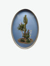 Les Ottomans Flora Cactus Hand-Painted Iron Tray