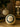 Les Ottomans Hand-Painted Christmas Ball Flowers Large