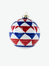 Les Ottomans Hand-Painted Christmas Ball Blue Large