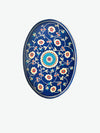 Les Ottomans Multi-Blue Hand-Painted Iron Tray