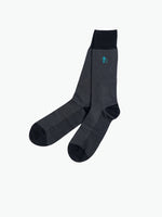 London Sock Co Bond St. Herringbone Socks Herringbone Grey
