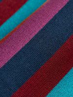 London Sock Co The Spotlight Collection Cranberry Stripe