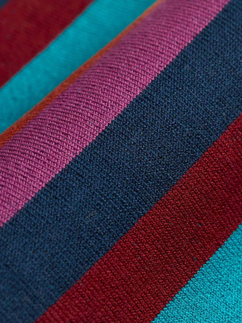 London Sock Co The Spotlight Collection Cranberry Stripe