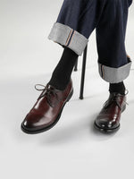 Officine Creative Anatomia 086 Leather Derby Shoes Burgundy