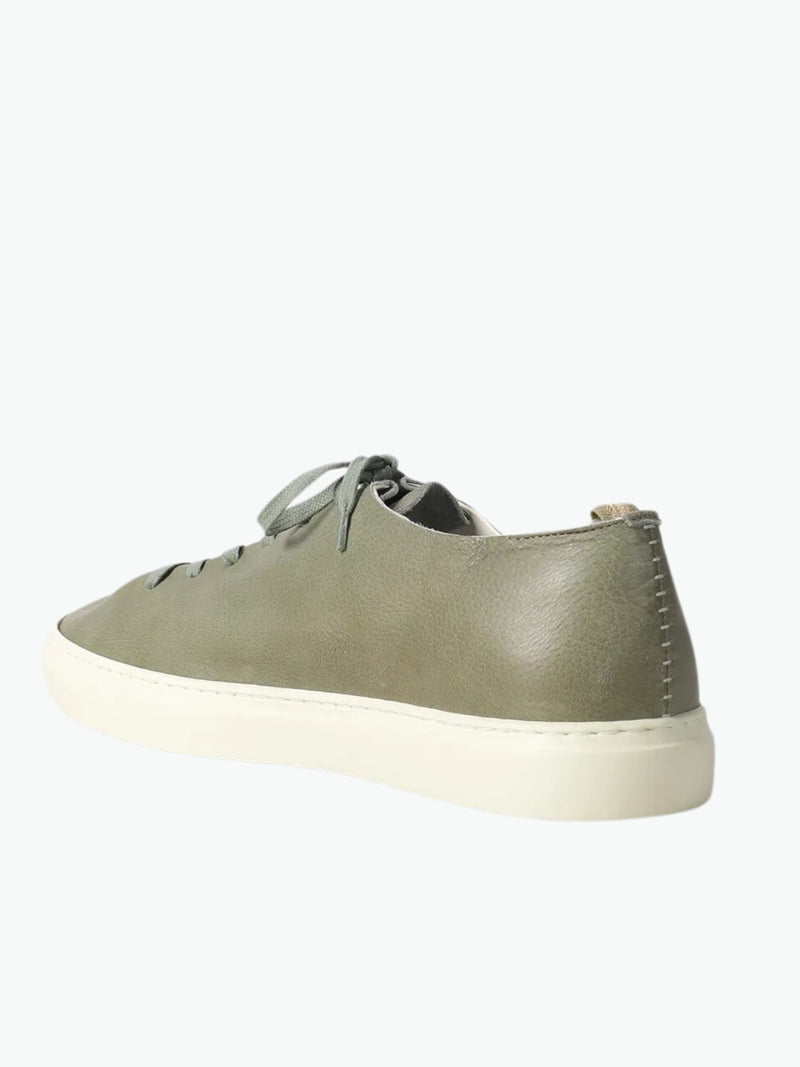 Officine Creative Leggera 001 Khaki Leather Low Top Sneakers
