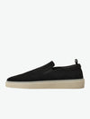 Officine Creative Muskrat 002 Nero Suede Slip-on Sneakers