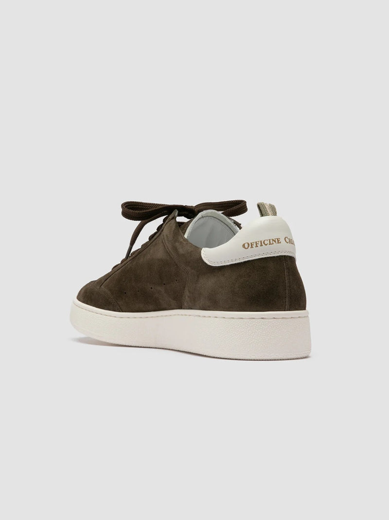 Officine Creative The Dime 001 Green Suede Low Top Sneakers