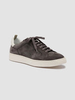 Officine Creative The Dime 001 Grey Suede Low Top Sneakers