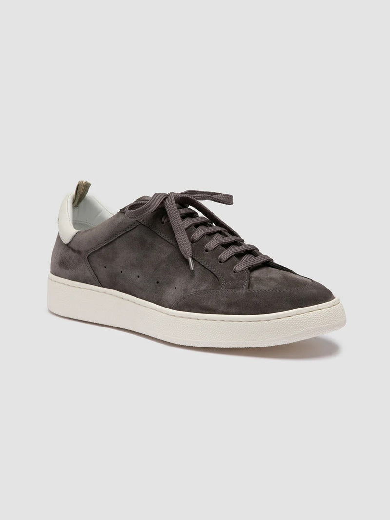 Officine Creative The Dime 001 Grey Suede Low Top Sneakers