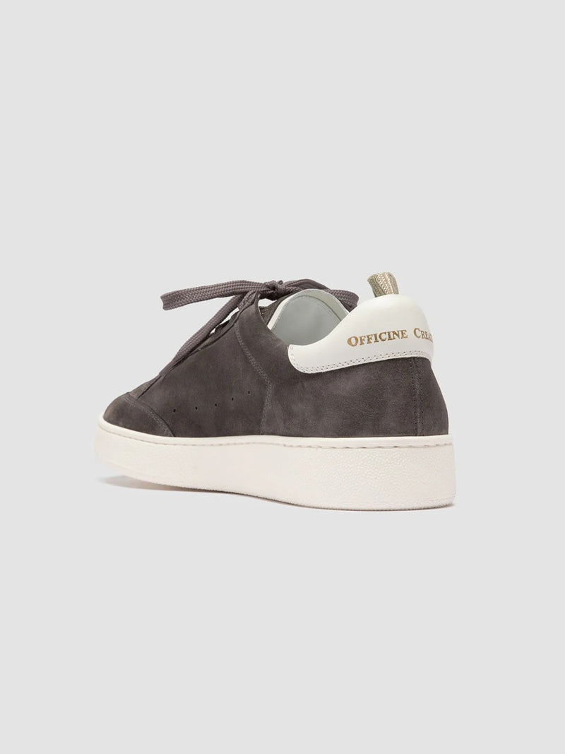 Officine Creative The Dime 001 Grey Suede Low Top Sneakers