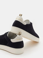 Officine Creative The Dime 001 Navy Suede Low Top Sneakers