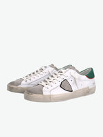 Philippe Model PRSX Sneakers Low Men White and Military Green