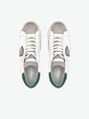 Philippe Model PRSX Sneakers Low Men White and Military Green