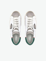 Philippe Model PRSX Sneakers Low Men White and Military Green