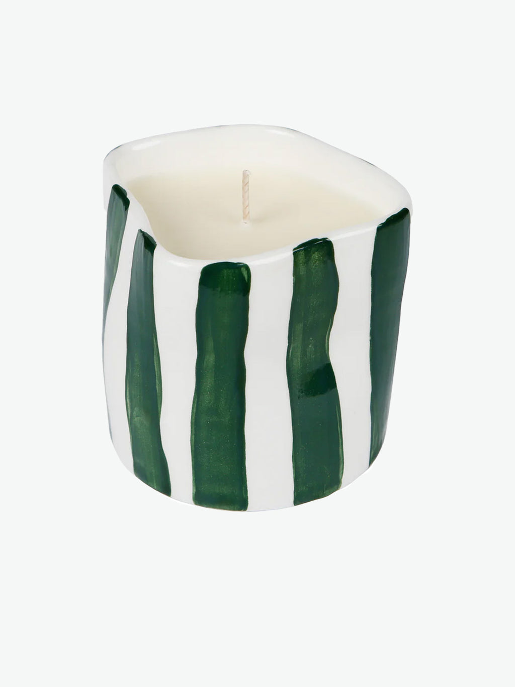 Rhea Kalo Squashed Green Stripes Candle