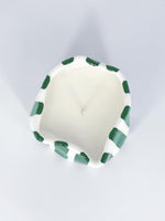 Rhea Kalo Squashed Green Stripes Candle Large