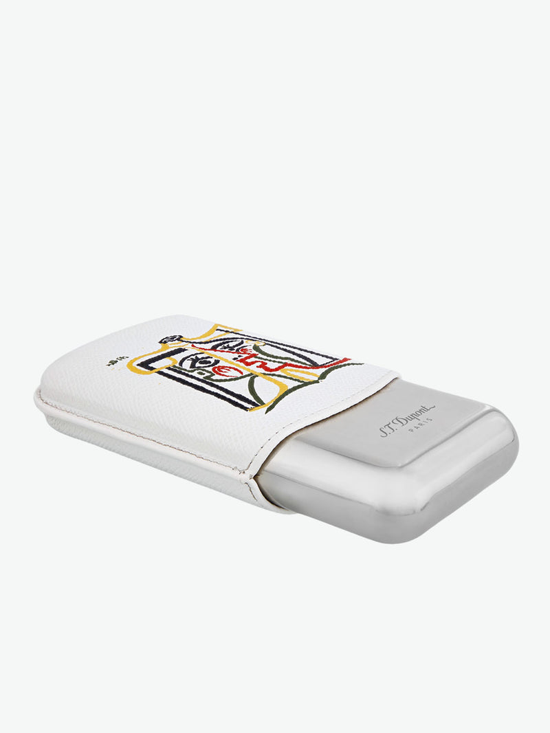 S.T. Dupont Triple Cigar Case Picasso White