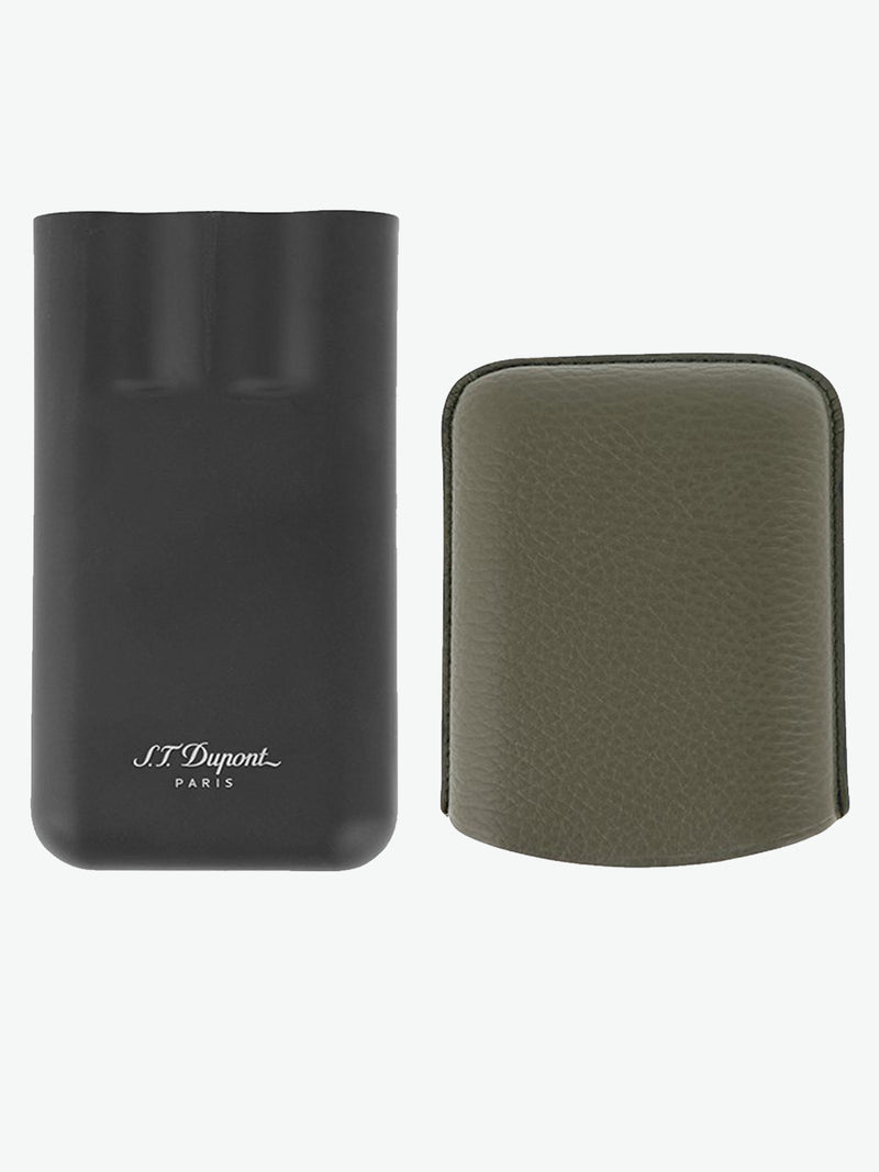 S.T. Dupont Triple Cigar Case Khaki Mat